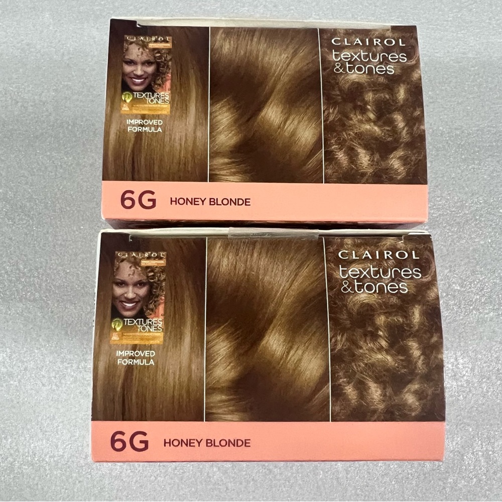 CLAIROL Textures & Tones Permanent Hair Color # 6G Honey Blonde 3 Pack - Picture 5 of 6